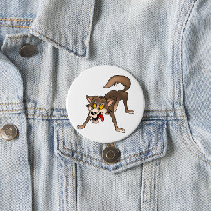 Hungry Wolf 7.5 Cm Round Badge