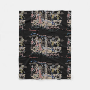 Hungry Zombies Fleece Blanket