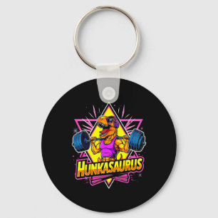 Hunkasaurus Gym Workout T-rex Powerlifting Bodybui Key Ring
