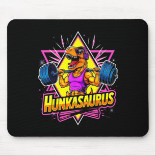 Hunkasaurus Gym Workout T-rex Powerlifting Bodybui Mouse Mat