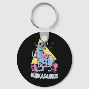 Hunkasaurus T Rex Dinosaur Funny Gym And Workout  Key Ring