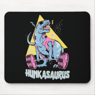 Hunkasaurus T Rex Dinosaur Funny Gym And Workout  Mouse Mat