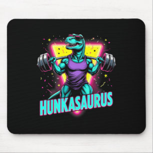 Hunkasaurus Weightlifting Bodybuilding Gym Workout Mouse Mat