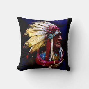 "Hunkpapa Chief" original art Cushion