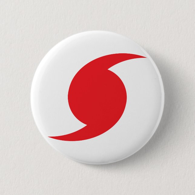 Hunnicane Symbol 6 Cm Round Badge (Front)