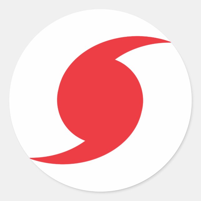 Hunnicane Symbol Classic Round Sticker (Front)