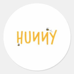 Hunny Bear Easter Day Classic Round Sticker