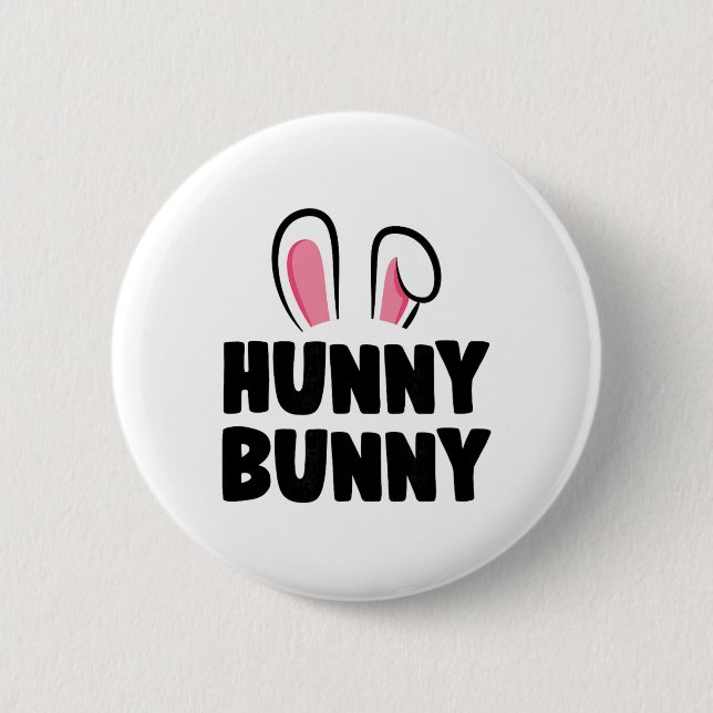 Hunny Bunny  6 Cm Round Badge (Front)