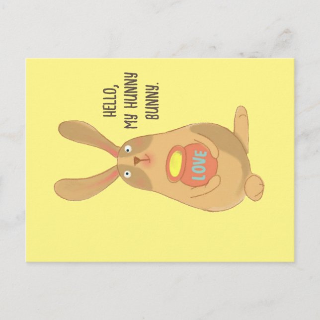Hunny Bunny Postcard (Front)