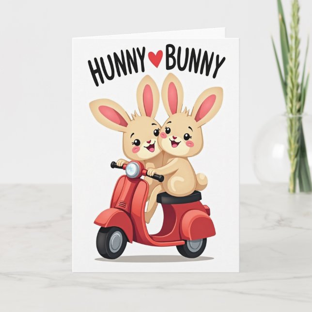 Hunny Bunny Scooter Ride Card (Front)