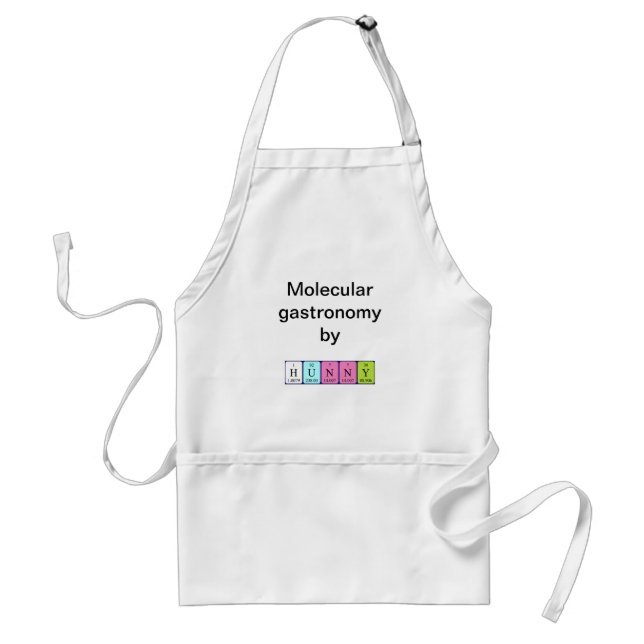 Hunny periodic table name apron (Front)