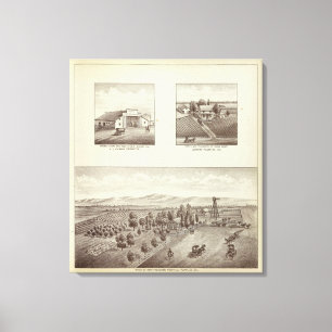 Hunsaker ranch, Woodville Canvas Print