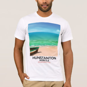 Hunstanton Norfolk Beach travel poster T-Shirt