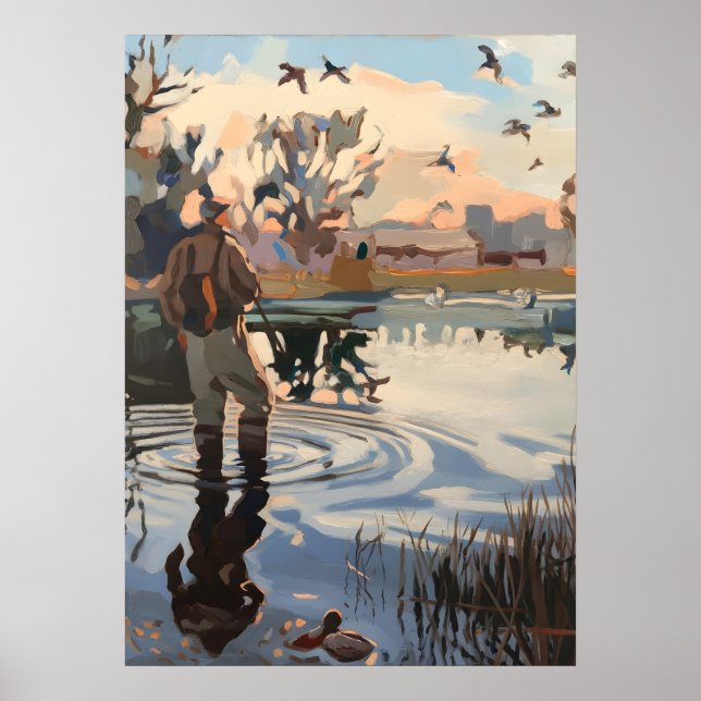 Hunt begin season hunter poster (Front)