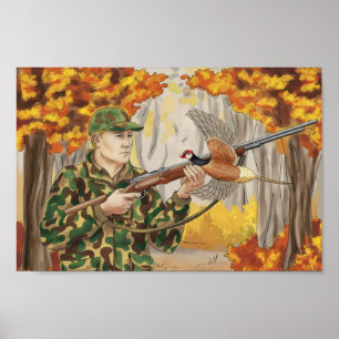 Hunt begin season hunter  poster