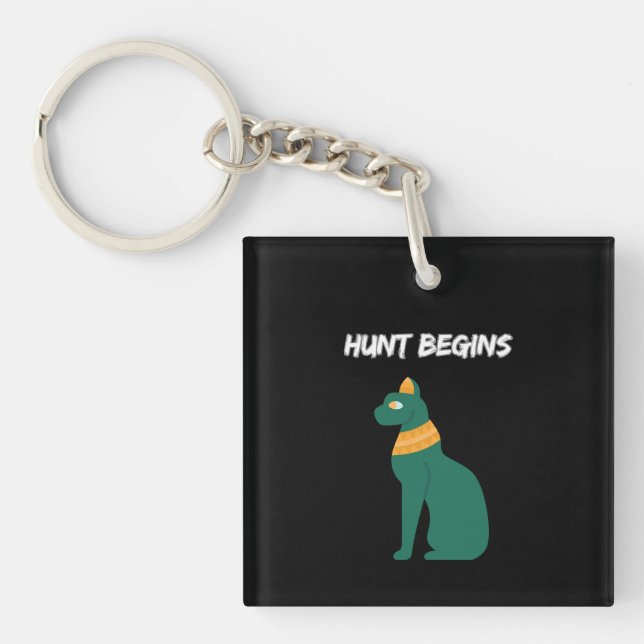 Hunt Begins Keychain (Front)