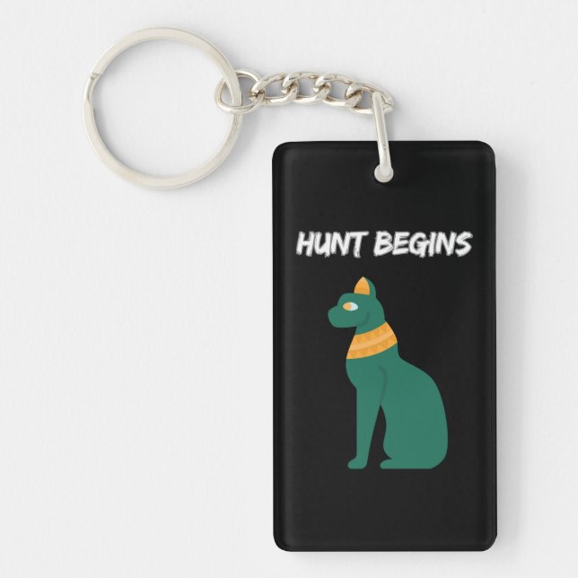 Hunt Begins Keychain (Front)