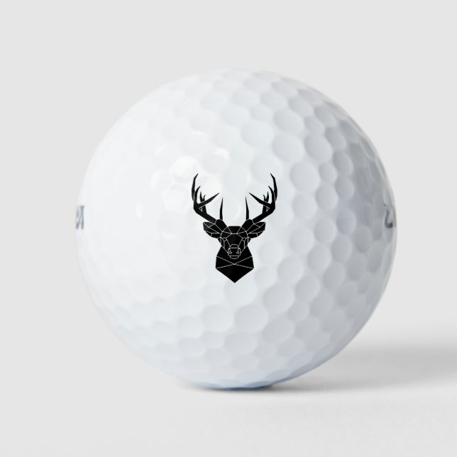 Hunt Deer Modern Golf Balls (Front)