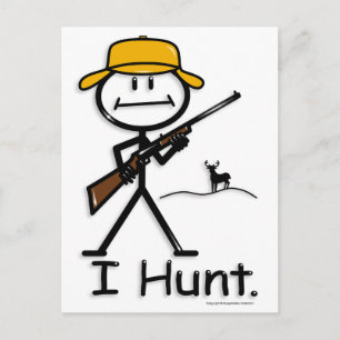 Hunt:deer:rifle Postcard