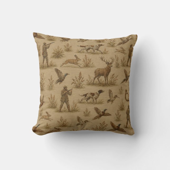 Hunt, hunter, Hunting  Cushion (Front)