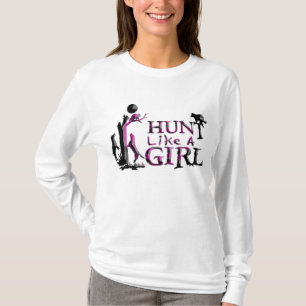HUNT LIKE A GIRL COON HUNTING HOODIE T-Shirt