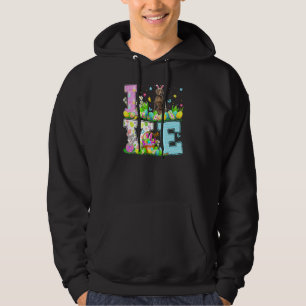 Hunt  Love Weimaraner Easter Dog Easter Egg Hunt Hoodie