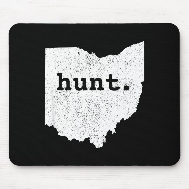 Hunt Ohio Bowhunting State Deer Hunting Gift For H Mouse Mat (Front)
