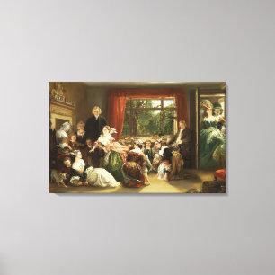 Hunt the Slipper at Neighbour Flamborough's Canvas Print