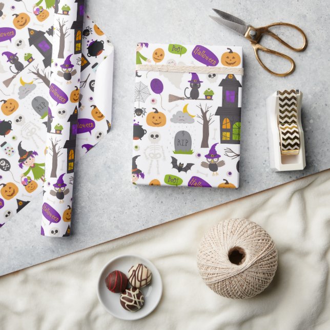 Hunted House Halloween Wrapping Paper (Crafts)