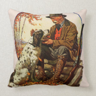Hunter and Spaniel Cushion