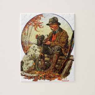 Hunter and Spaniel Jigsaw Puzzle