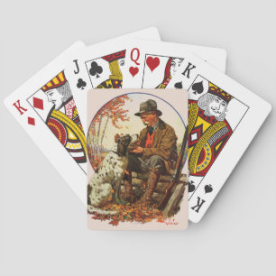 Hunter and Spaniel Playing Cards
