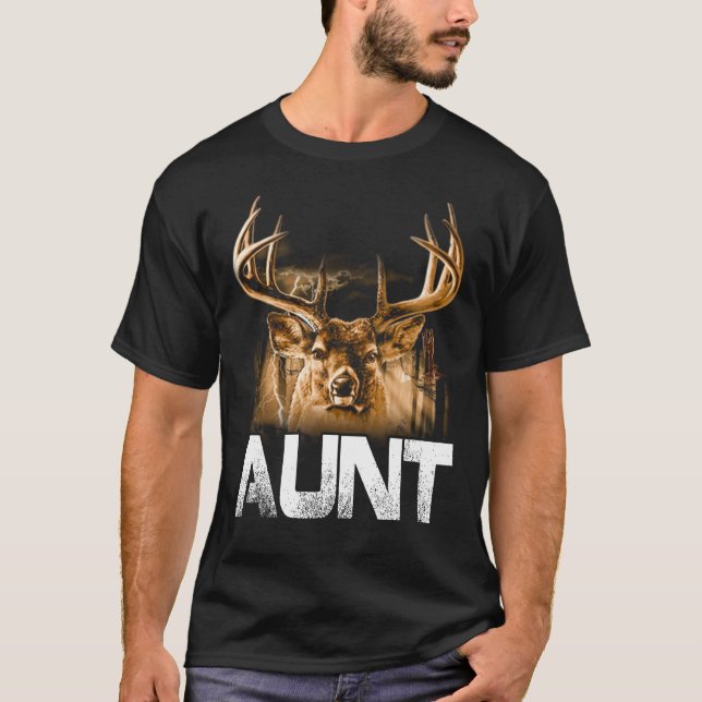 Hunter Aunt T-Shirt Funny Papa Hunting Father Gift (Front)