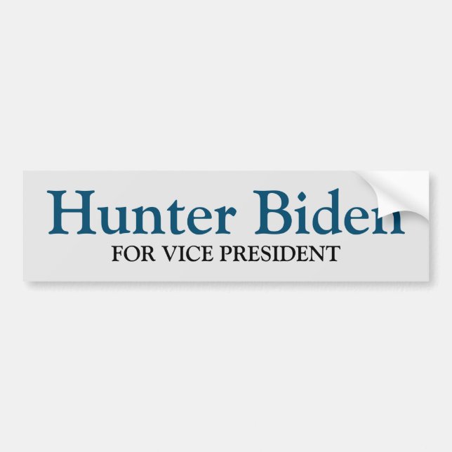 Hunter Biden Bumper Sticker (Front)