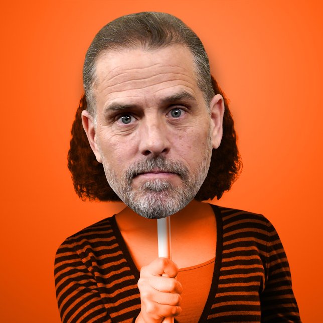 Hunter Biden Halloween Costume Mask Poster (Hunter Biden Halloween Costume Mask)