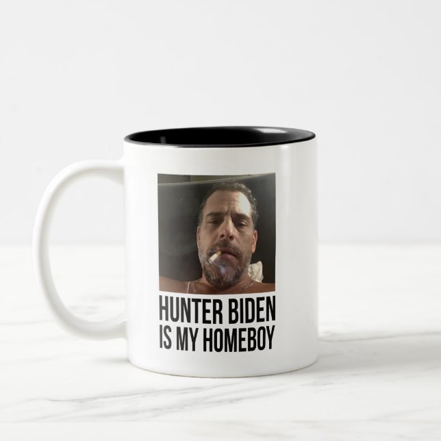 Hunter Biden is my Homeboy Two-Tone Coffee Mug (Left)