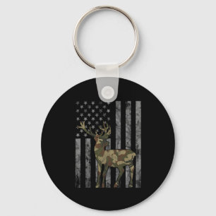 Hunter Camouflage Hunting Hunt Buck Elk American F Key Ring