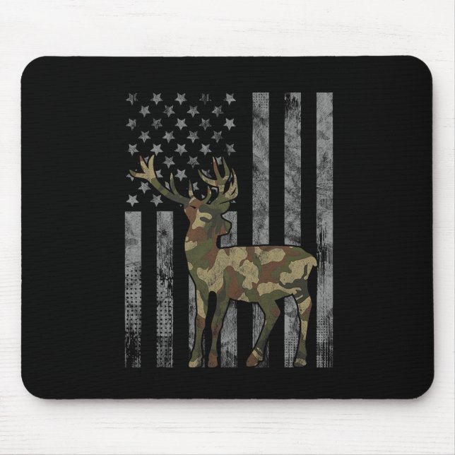 Hunter Camouflage Hunting Hunt Buck Elk American F Mouse Mat (Front)