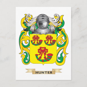 Hunter Coat of Arms (Family Crest) Postcard