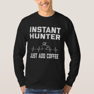 Hunter Coffee Coffee Humor EKG T-Shirt