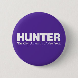 Hunter College CUNY Academic Logo 6 Cm Round Badge