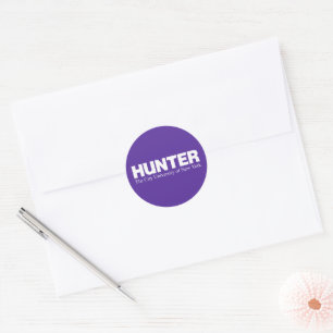 Hunter College CUNY Academic Logo Classic Round Sticker
