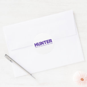 Hunter College CUNY Academic Logo Classic Round Sticker
