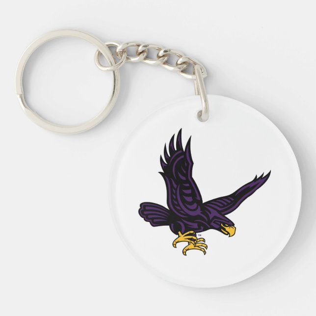 Hunter College Hawk Key Ring (Front)