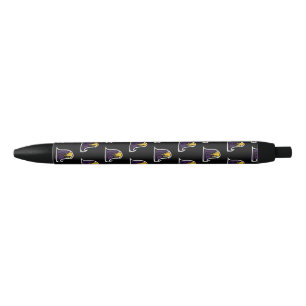 Hunter College Hawk Profile Mascot Black Ink Pen