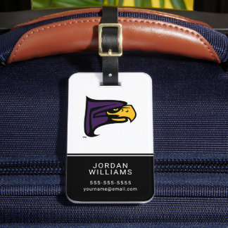Hunter College Hawk Profile Mascot Luggage Tag