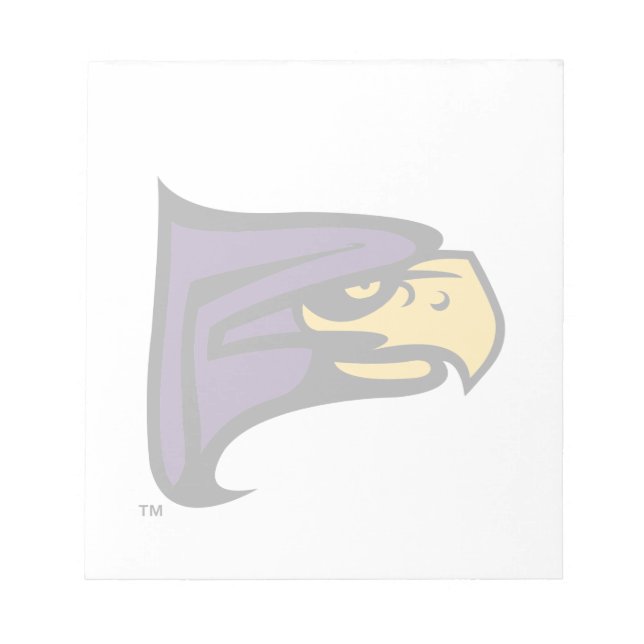 Hunter College Hawk Profile Mascot Notepad (Front)