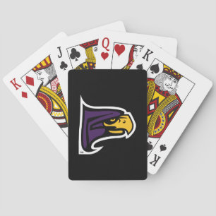 Hunter College Hawk Profile Mascot Playing Cards