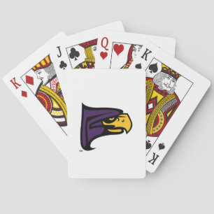 Hunter College Hawk Profile Mascot Playing Cards