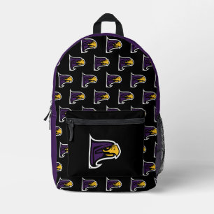 Hunter College Hawk Profile Mascot Printed Backpack